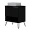 Manhattan Comfort Rockefeller 26.38" Bathroom Vanity Sink 2.0 in Black 159GMC2 - alternate 5
